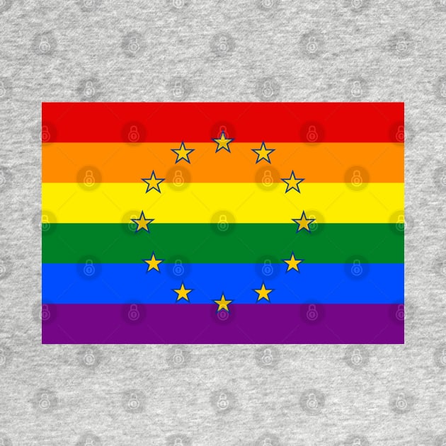 European Union LGBTQ Pride Flag by popkulturniy